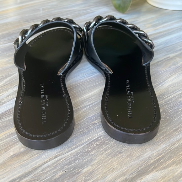 Thomas Wylde Maison Razor Chained Link Sandals - Picture 4 of 12